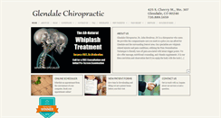 Desktop Screenshot of glendalecochiropractic.com
